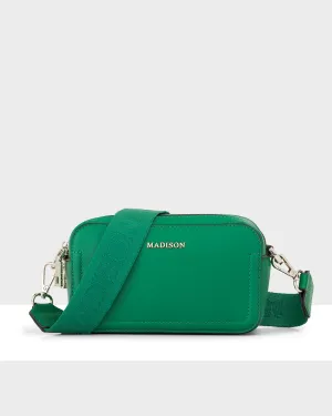 Maddie Double Zip Camera Crossbody Bag   Monogram Bag Strap