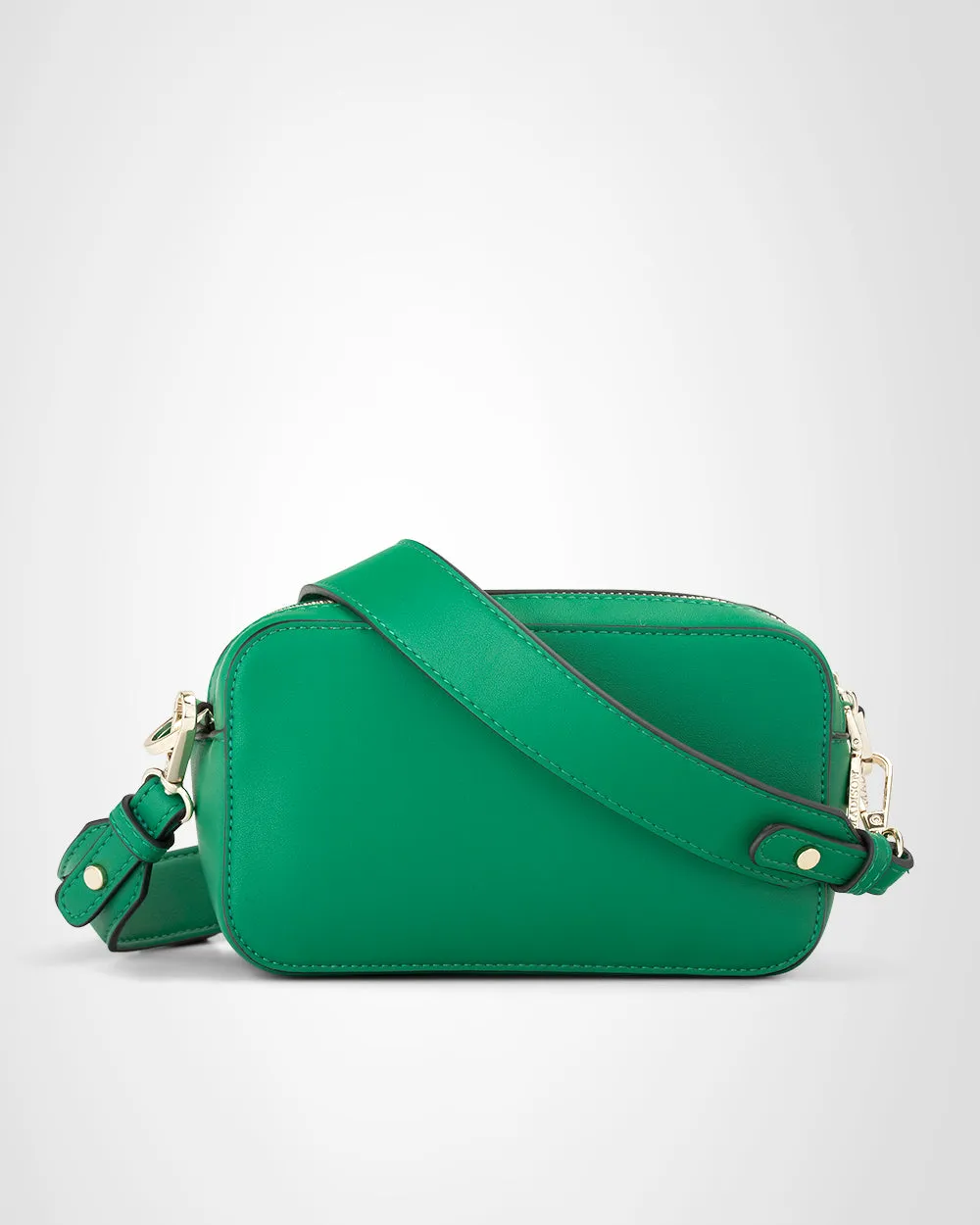 Maddie Double Zip Camera Crossbody Bag   Monogram Bag Strap