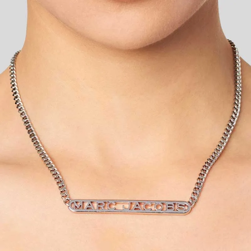 MARC JACOBS The Monogram Chain Necklace Silver RS-J305M03FA22