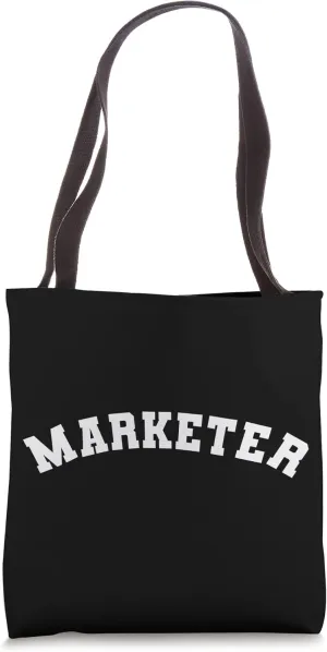 Marketer Business Marketing Promote Promoting Varsity Style Tote Bag