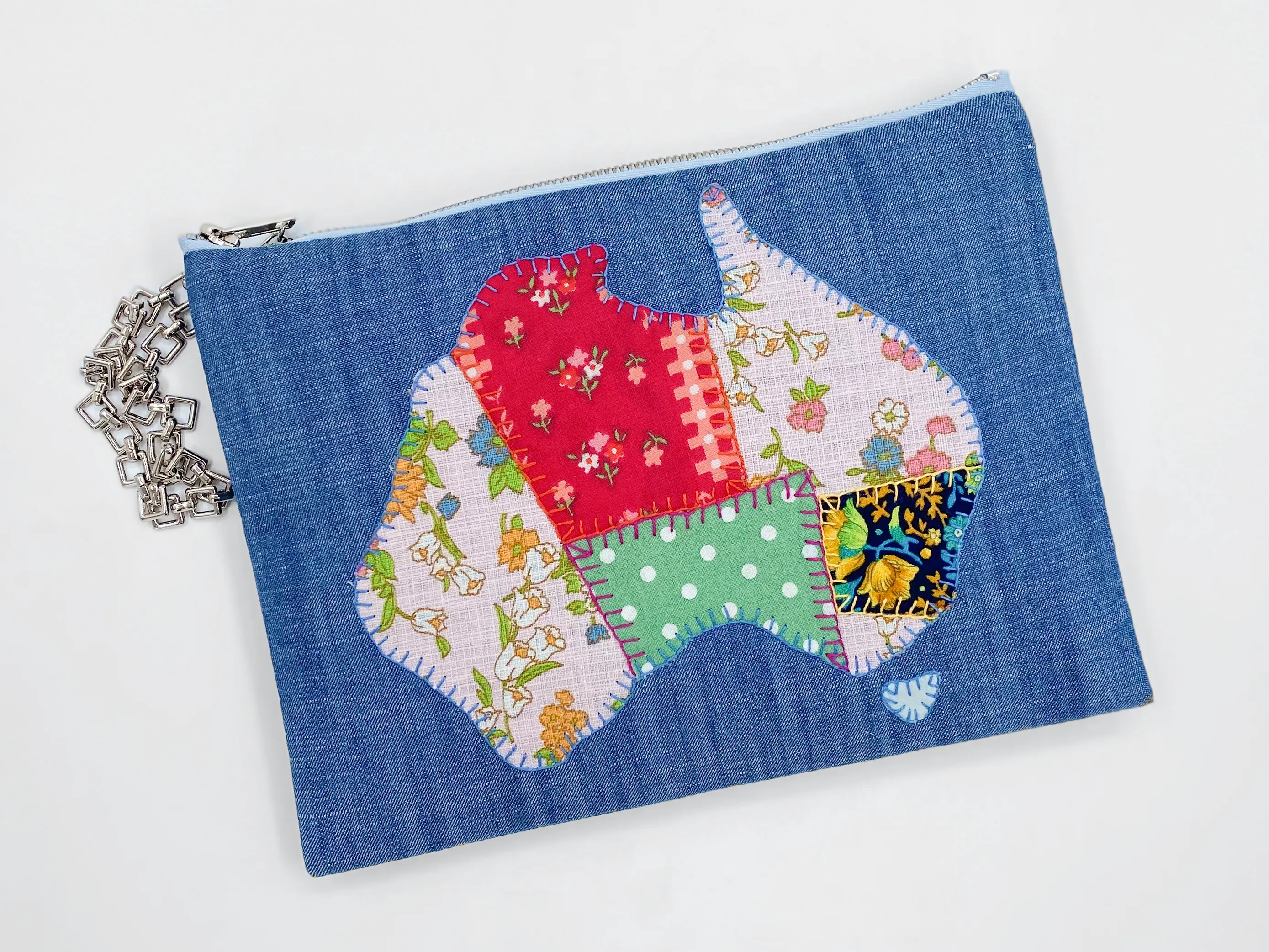 Matilda Denim Clutch Bag