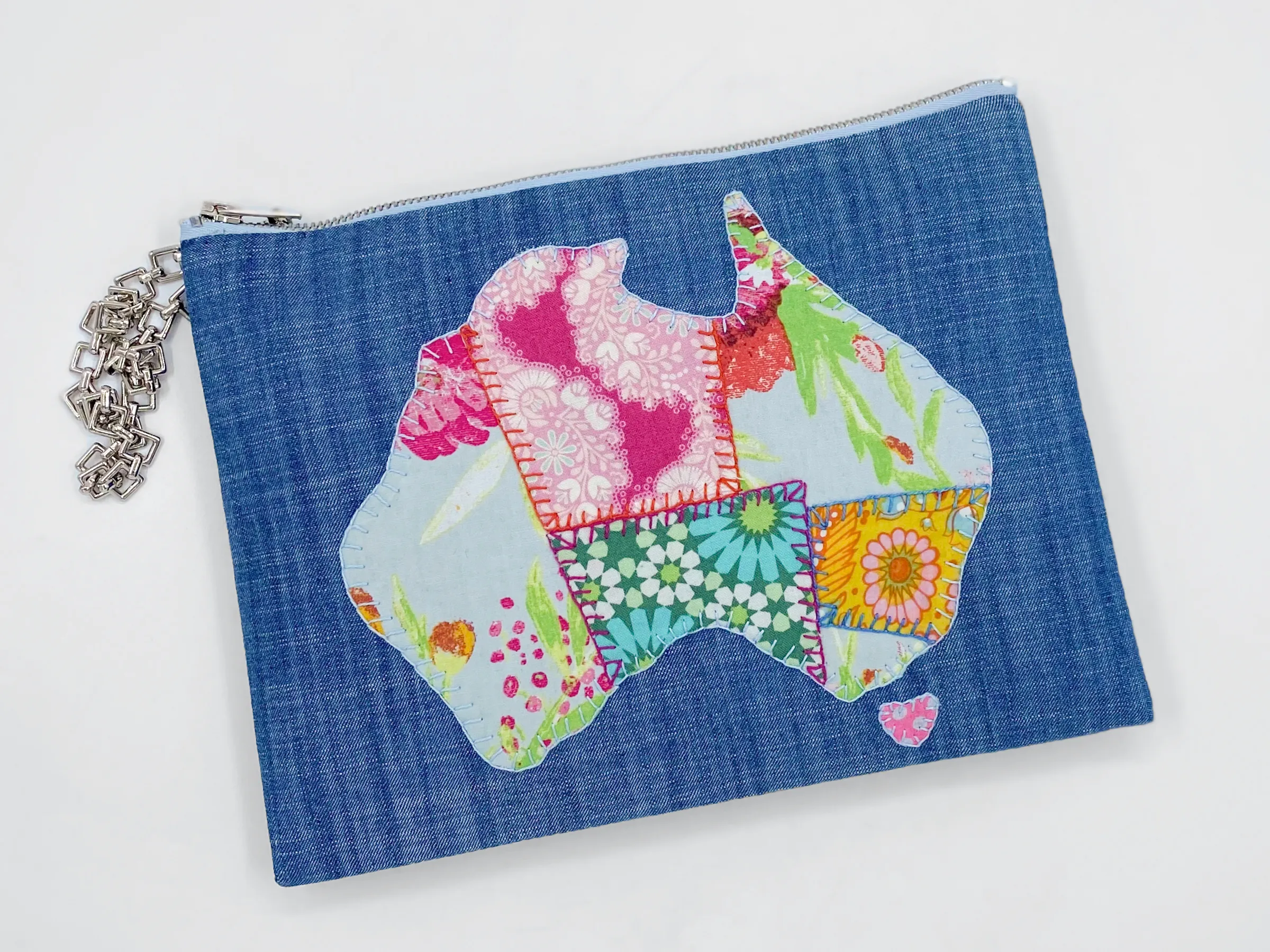 Matilda Denim Clutch Bag