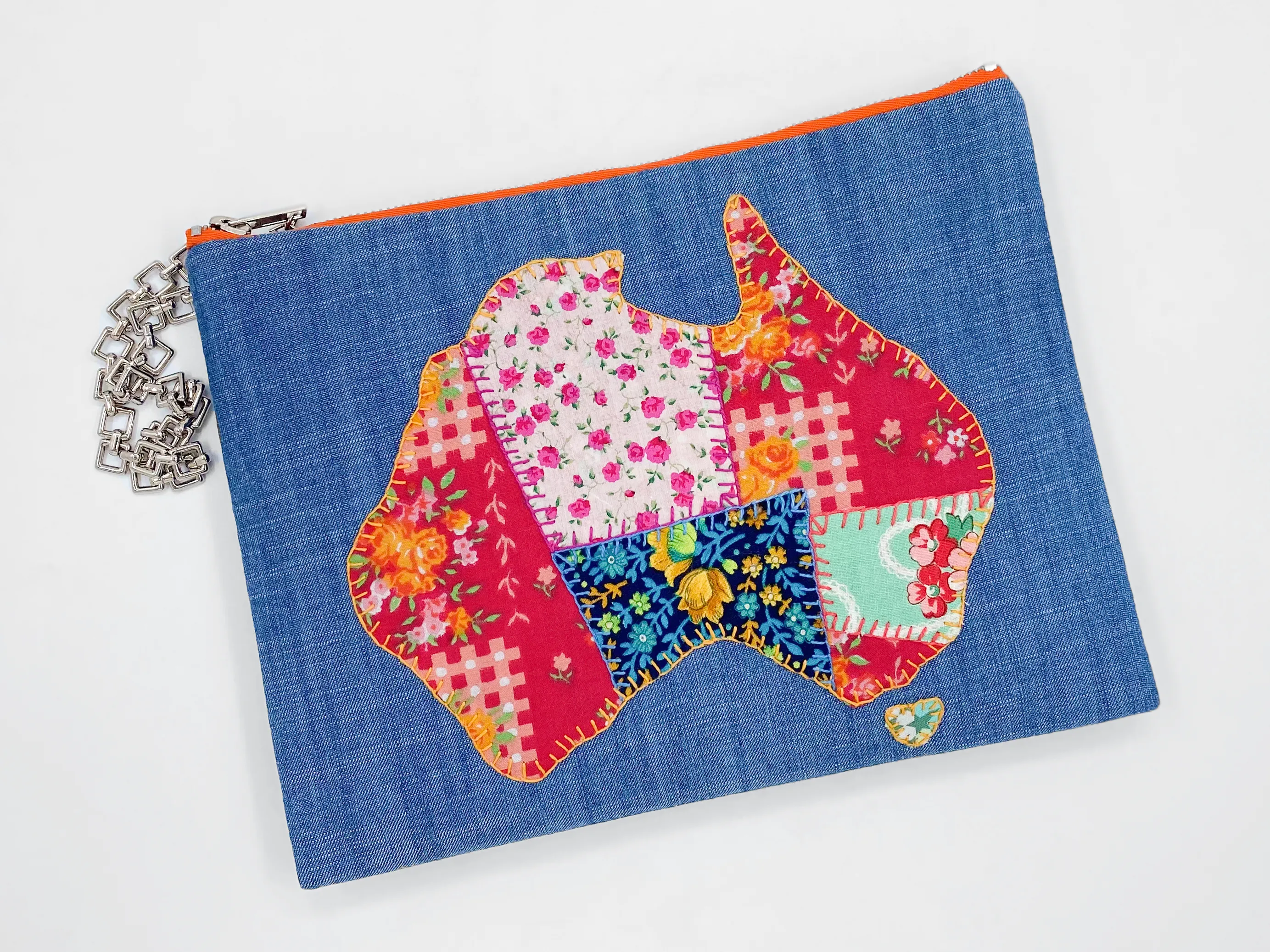 Matilda Denim Clutch Bag