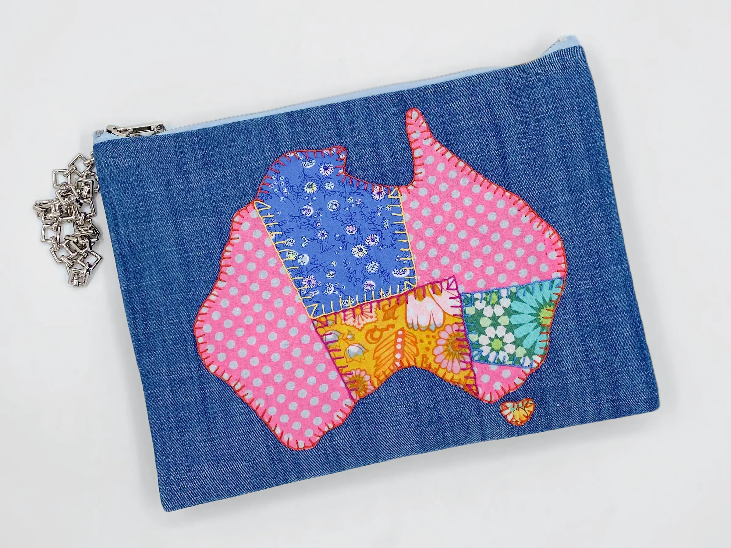 Matilda Denim Clutch Bag