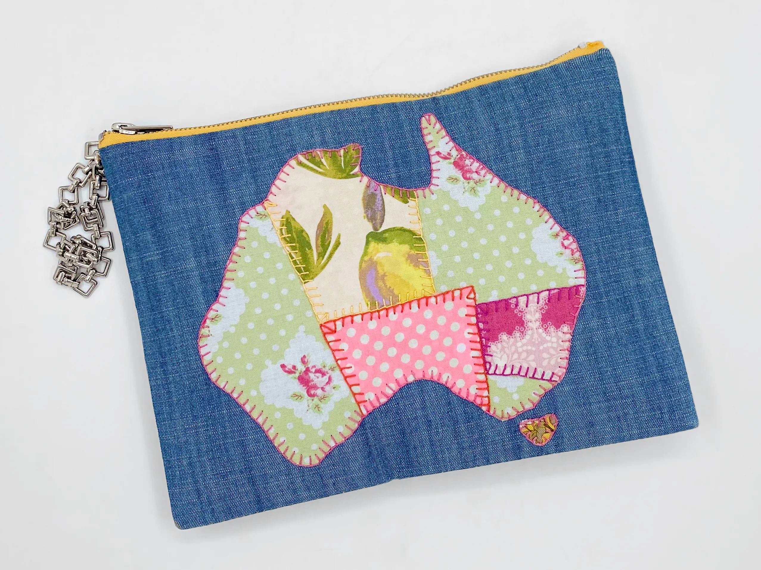 Matilda Denim Clutch Bag