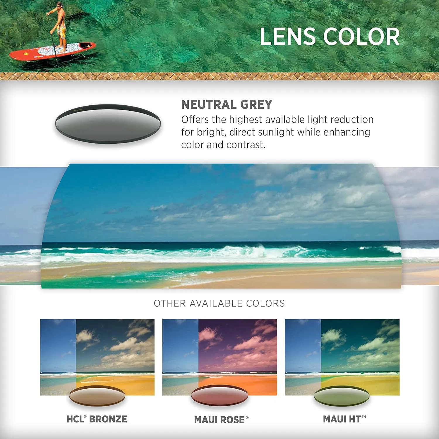 Maui Jim Men's and Women's Equator Polarized Wrap Sunglasses