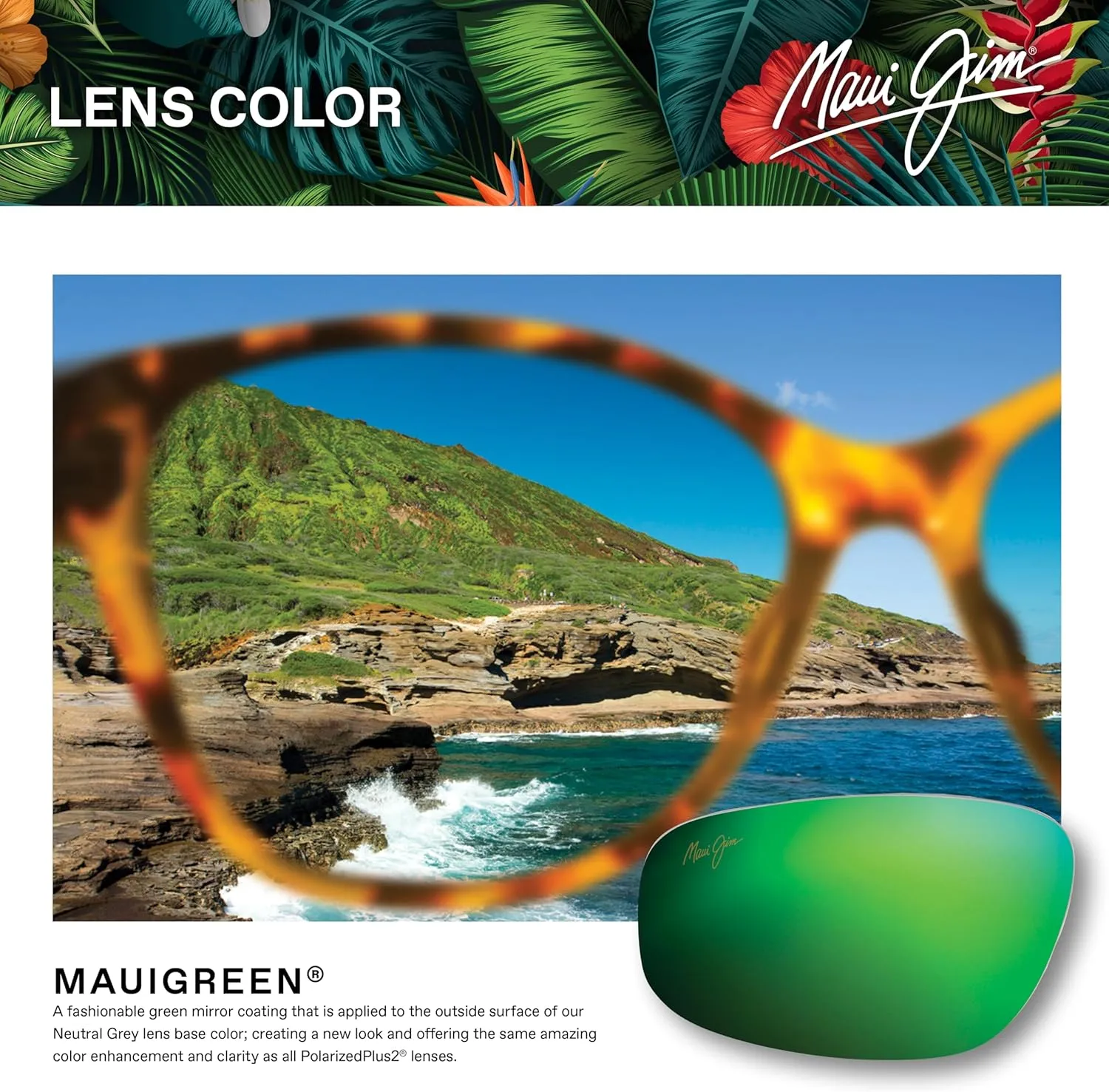 Maui Jim Men's and Women's Equator Polarized Wrap Sunglasses