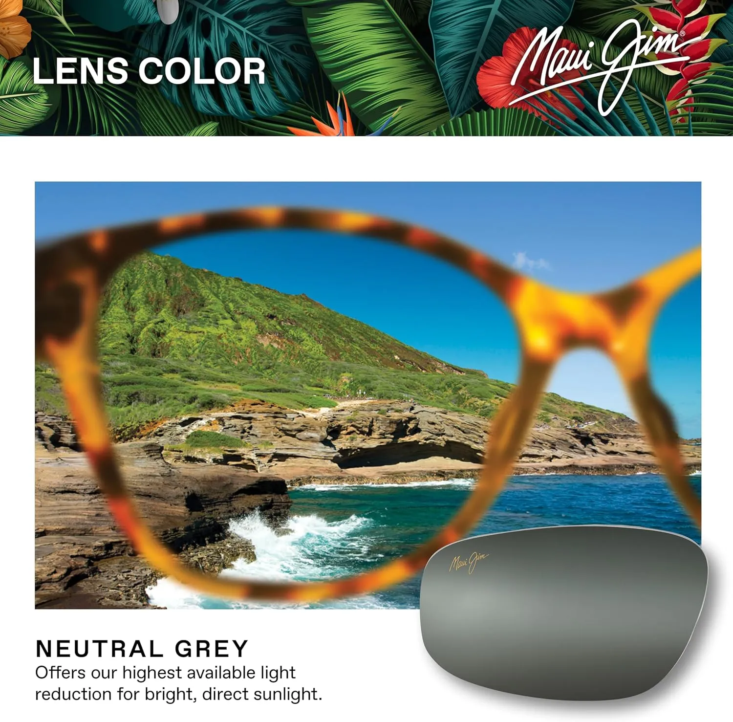 Maui Jim Men's and Women's Nuu Landing Polarized Wrap Sunglasses