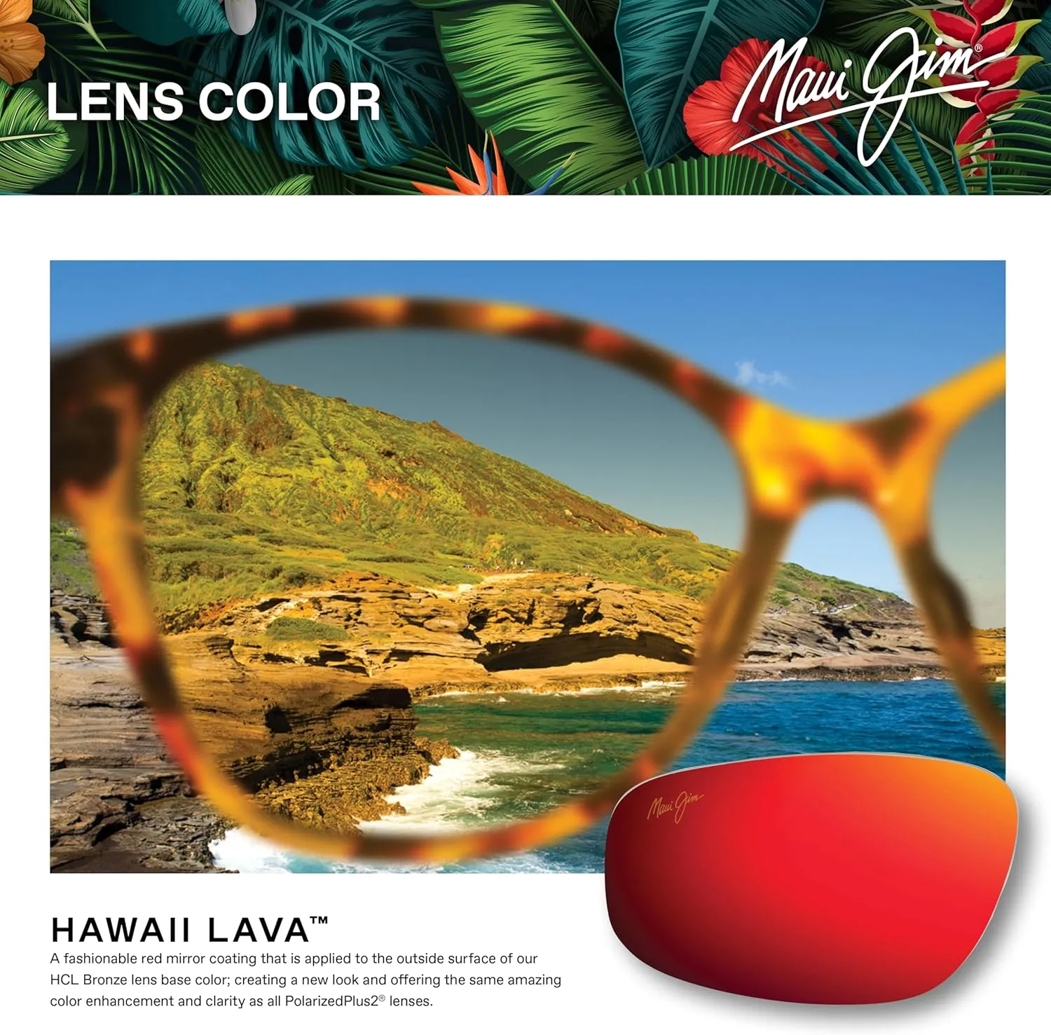 Maui Jim Men's and Women's One Way Polarized Rectangular Sunglasses
