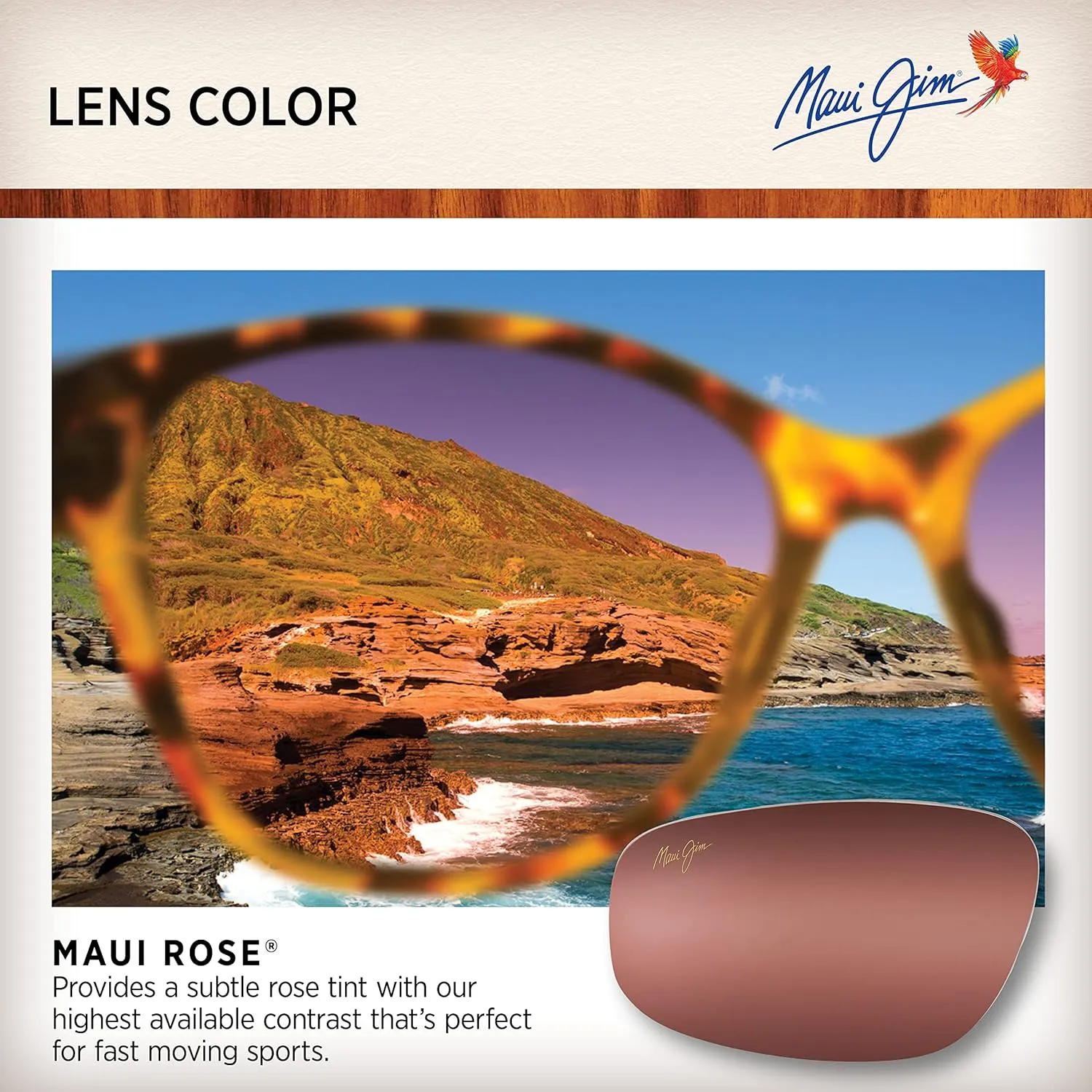 Maui Jim Women's Lokelani Polarized Cat Eye Sunglasses