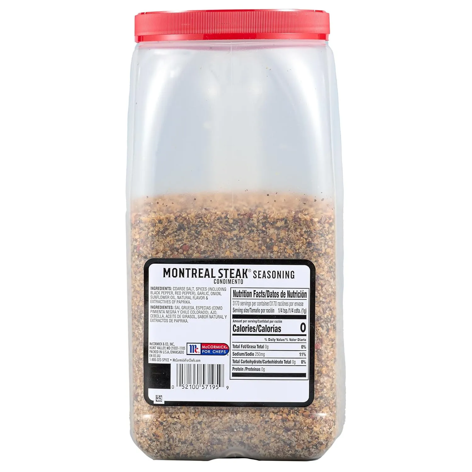 McCormick Grill Mates Montreal Steak Seasoning, 7 lb - One 7 Pound Container Montreal Steak Rub Seasoning, Ideal for Steaks, Ribs, Burgers and Vegetables for a Zesty Flavor