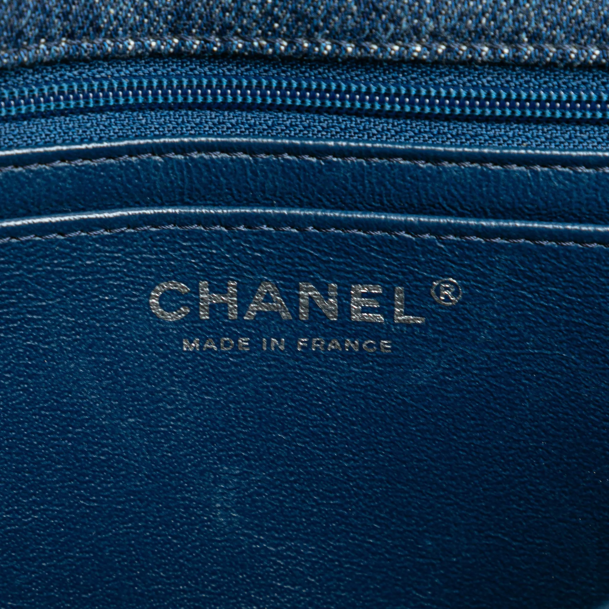 Medium Denim Braided Flap