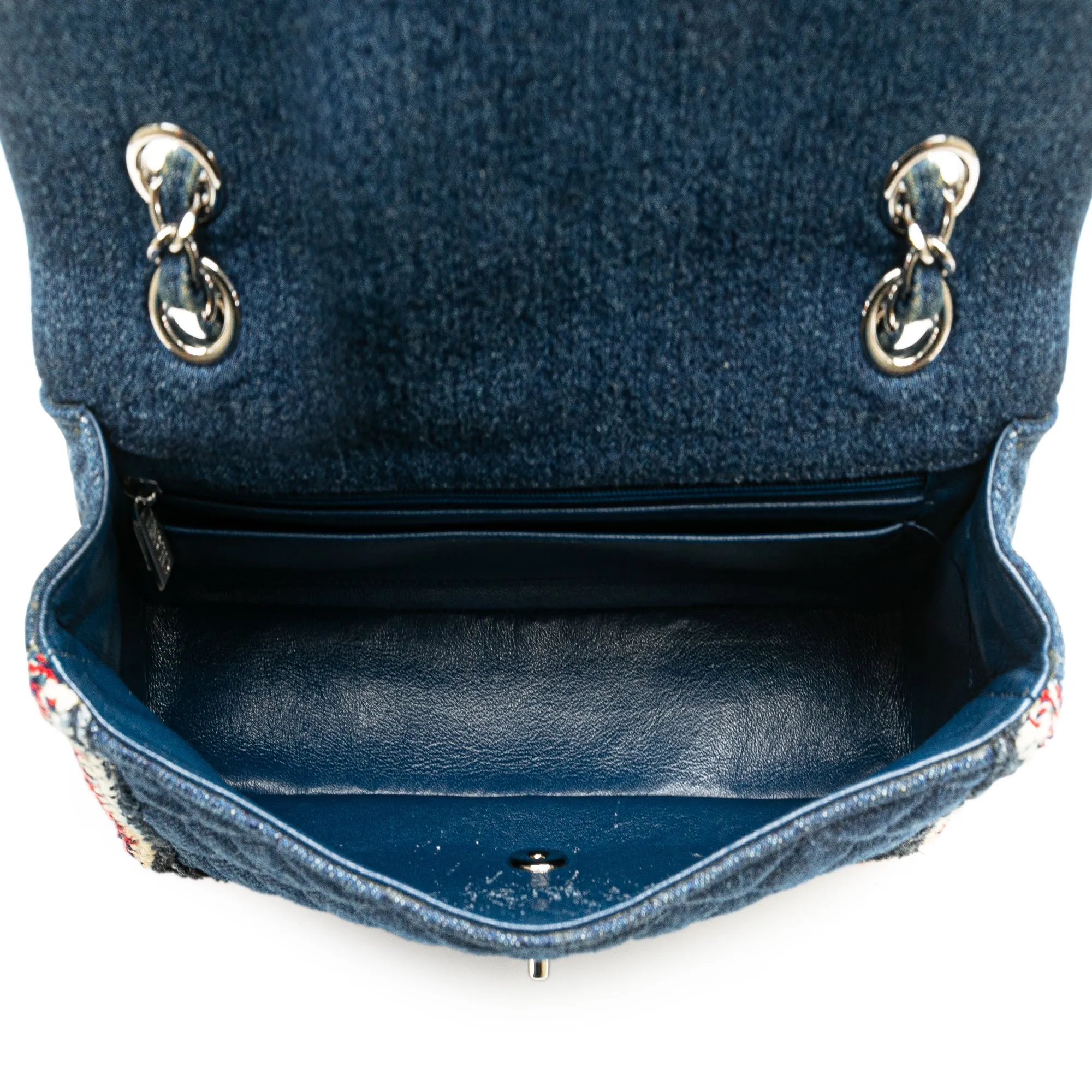 Medium Denim Braided Flap
