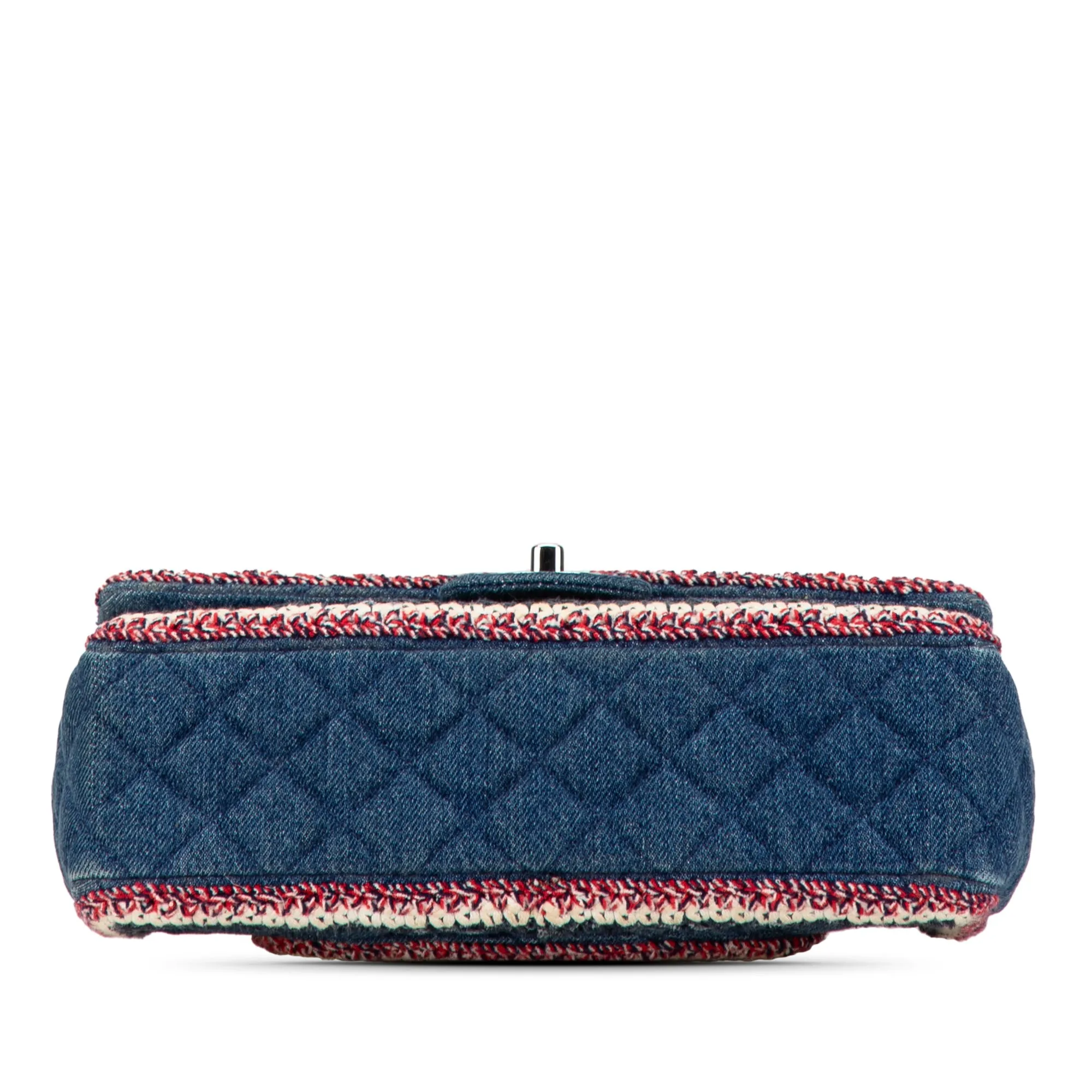 Medium Denim Braided Flap