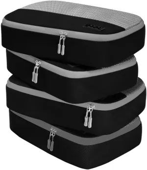 Medium Packing Cubes for Suitcases - 4 Pcs set of Packing Cubes for Travel - Packing Cubes for Carry on Suitcase Organizer Bags - Travel Cubes Travel Organizer Bags for Luggage