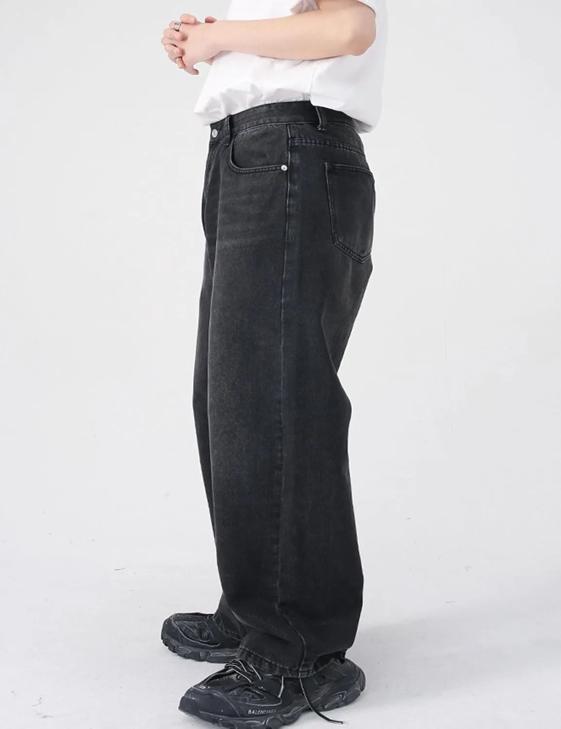 Men Baggy Jeans Y2k Hip Hop Skater Jeans Vintage Purple Jeans Loose Fit Demin Pants Streetwear