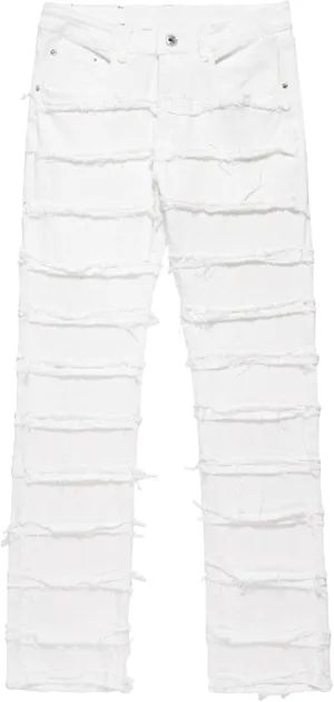 Men Casual Raw Edge Straight Denim Pants Retro Mid Waist Motorcycle Wide Leg Jean Y2K Comfy Street Mopping Trousers