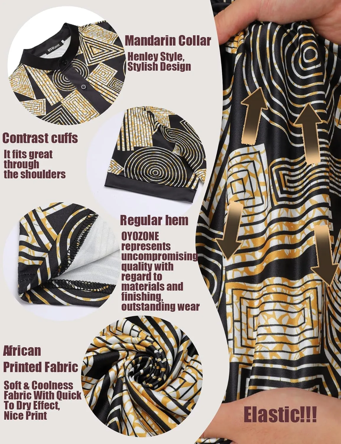 Men's African Traditional Pattern Print Shirt Casual Short Sleeve Button Down Shirts Luxury Printed Dashiki for Men