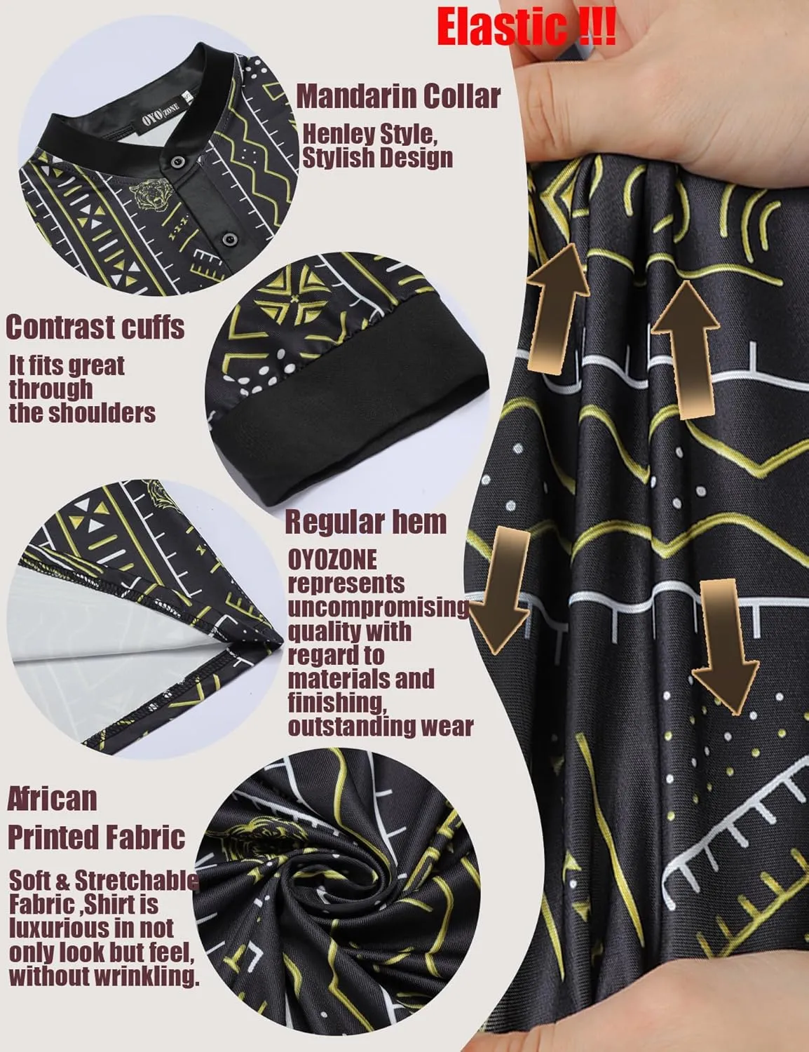 Men's African Traditional Pattern Print Shirt Casual Short Sleeve Button Down Shirts Luxury Printed Dashiki for Men