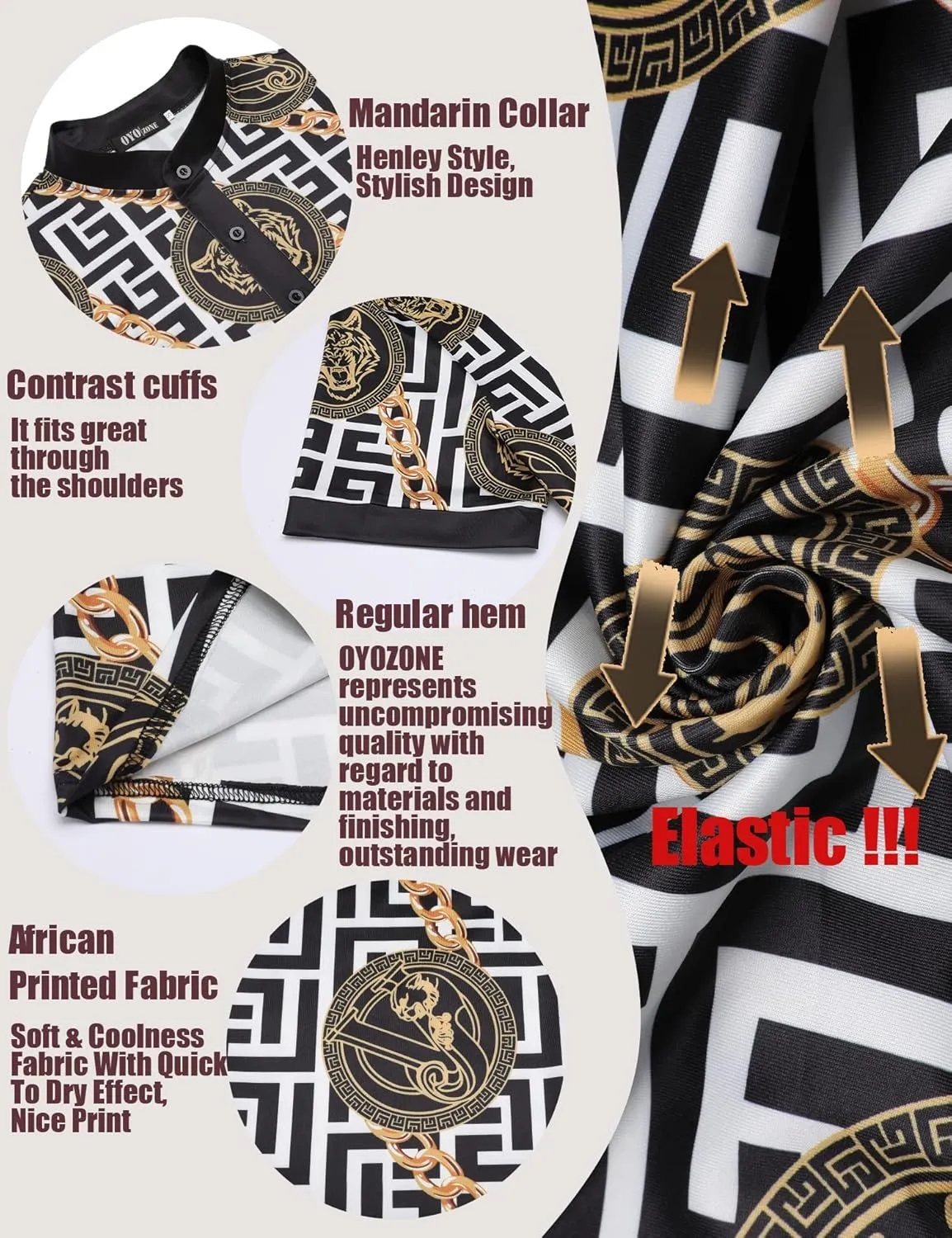 Men's African Traditional Pattern Print Shirt Casual Short Sleeve Button Down Shirts Luxury Printed Dashiki for Men