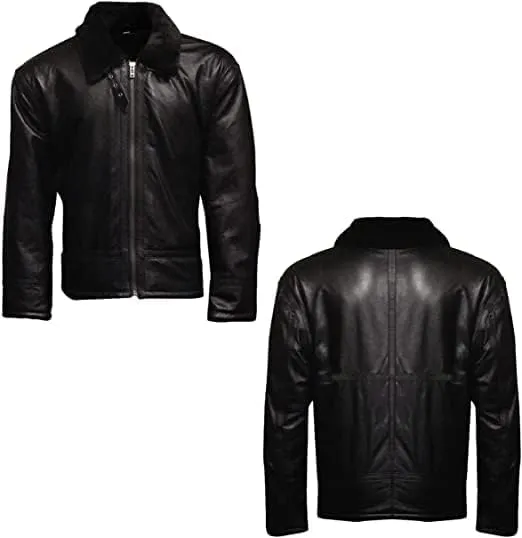 Men's B3 Bomber Flying Aviator Jacket Airforce RAF Real Sheepskin Leather Winter Jacket