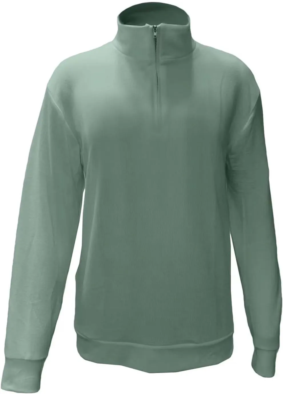 Men's Casual Sports Shirts 1/4 Zip Long Sleeve Fleece Lined Running Pullover Tops Stand Collar Workout Sweatshirt