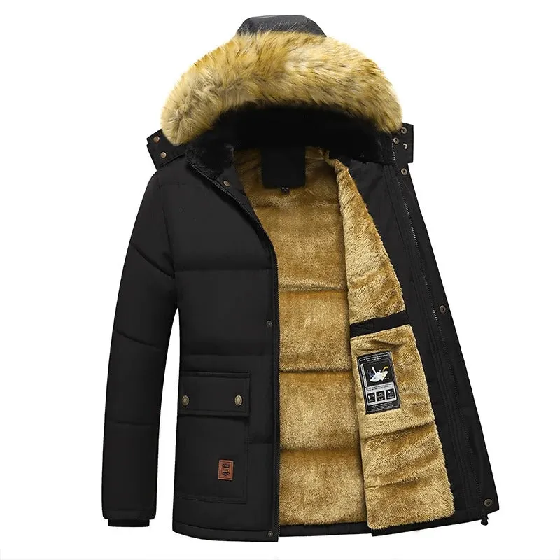 Men's Fur-Lined Winter Jacket | Faux Fur | Warm and Stylish