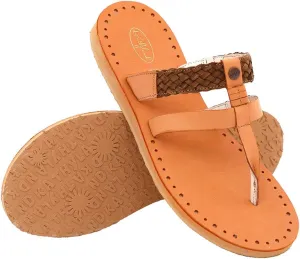 Millffy Womens Sheepskin Sandals Naked Thong Slippers Leather Sandel Home Bedroom Shoes Slides