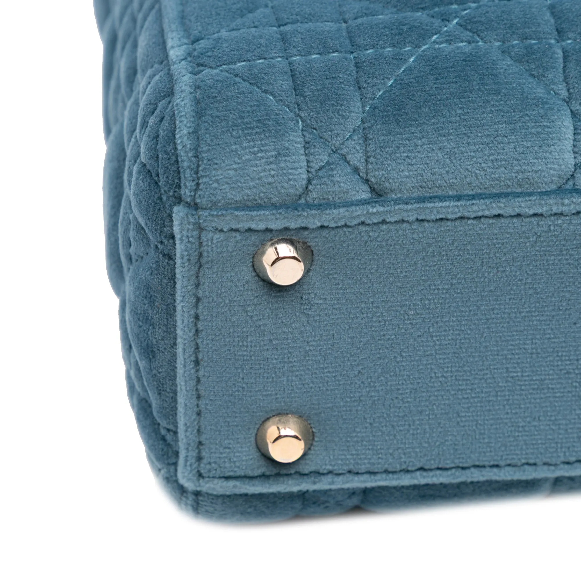 Mini Velvet Cannage Lady Dior