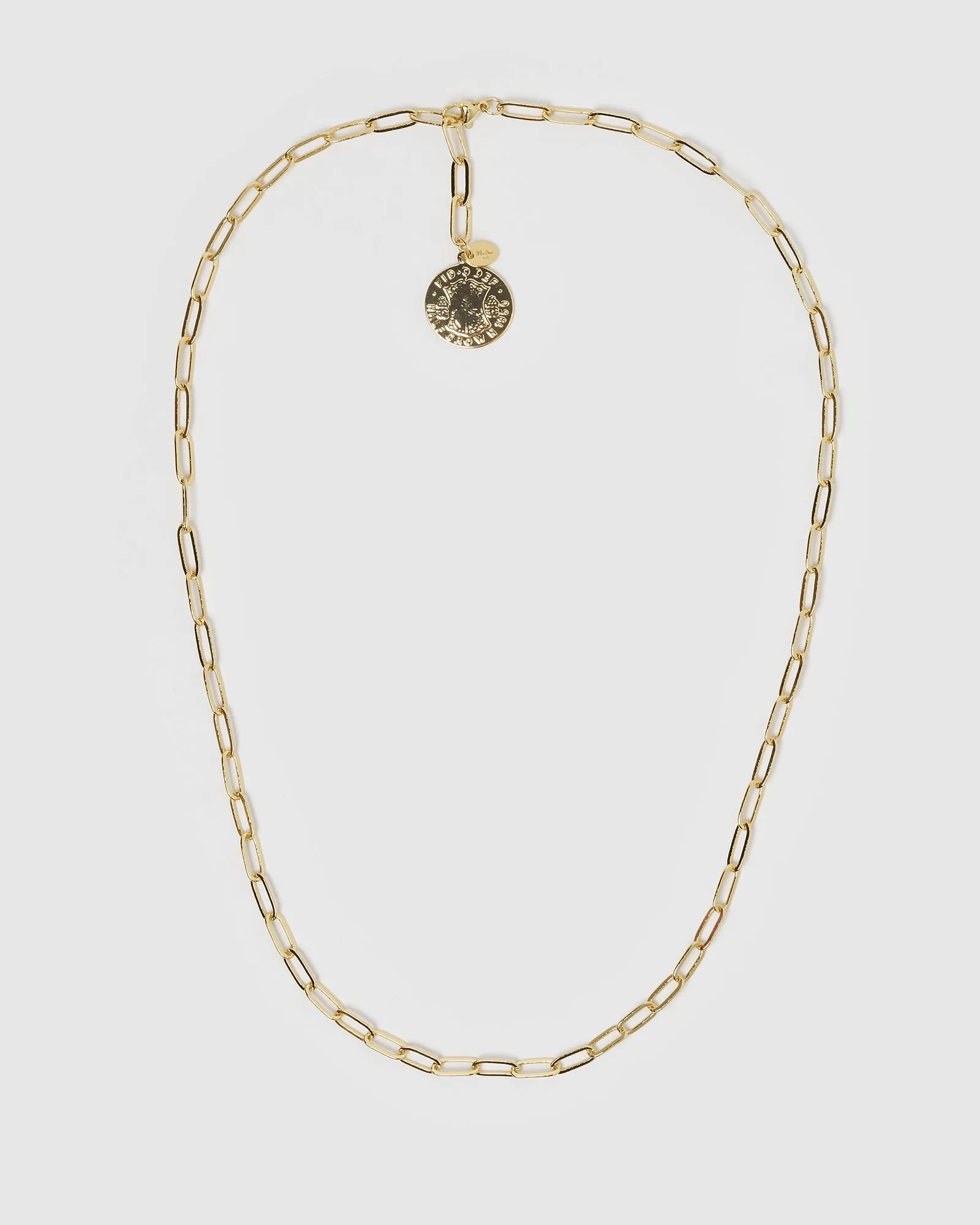 Miz Casa & Co Dolla Coin Necklace Gold