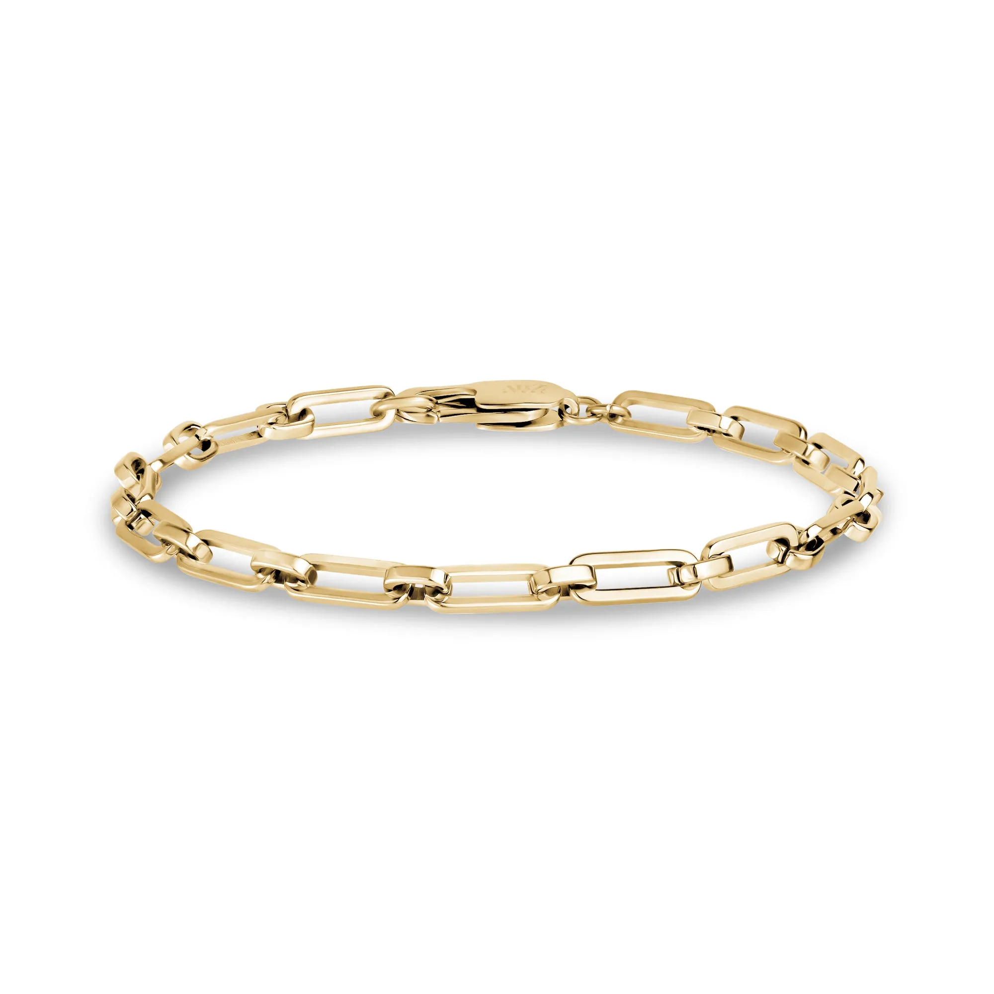 Modern Paper Clip Chain Bracelet