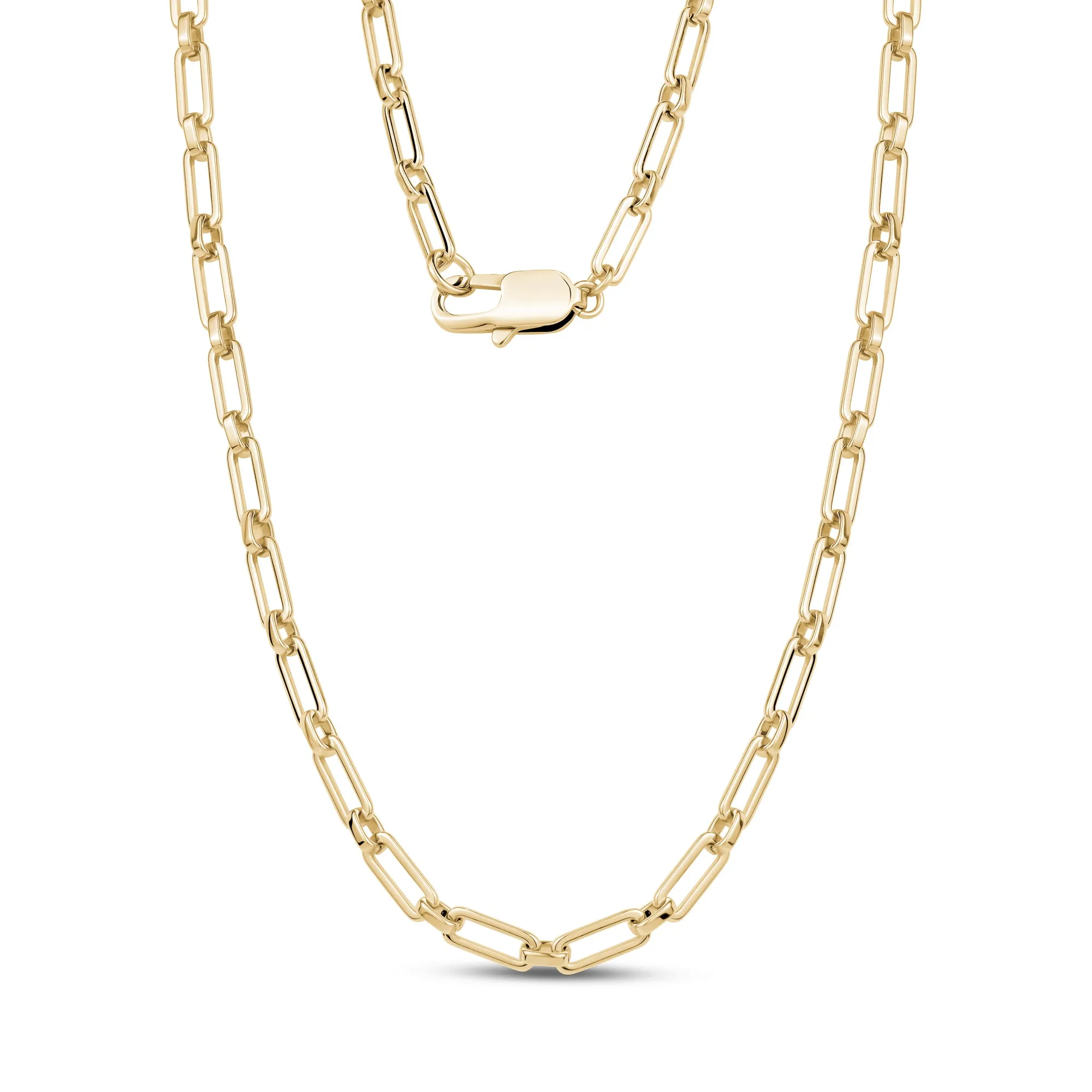 Modern Paper Clip Chain Necklace