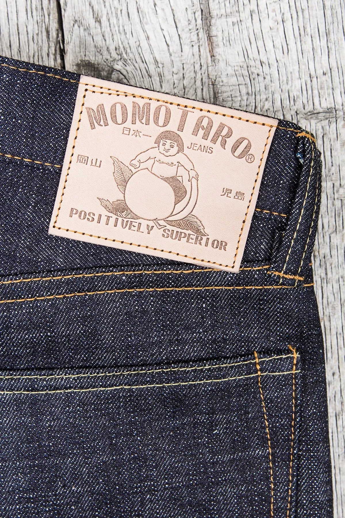 Momotaro Jeans Lot 0605-82 Natural Tapered 16oz Texture Denim