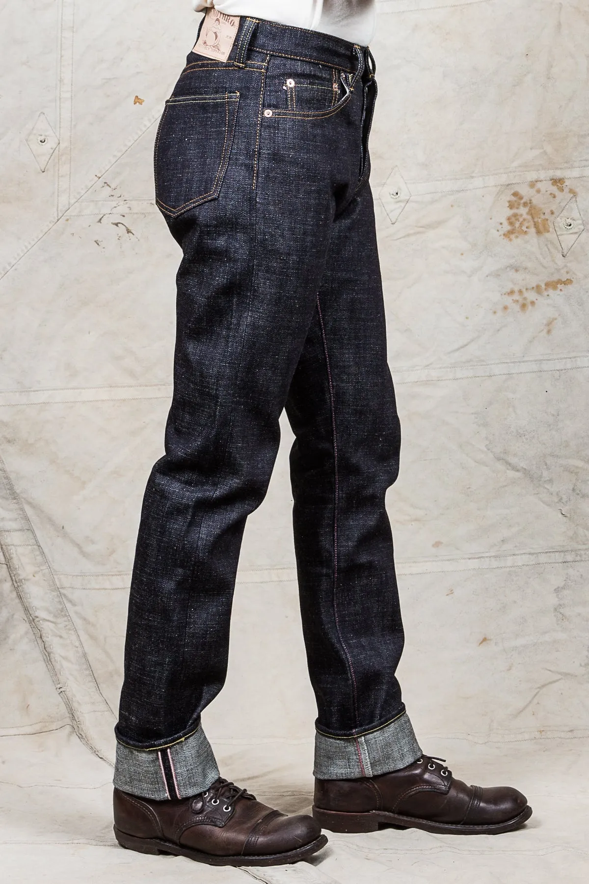 Momotaro Jeans Lot 0605-82 Natural Tapered 16oz Texture Denim