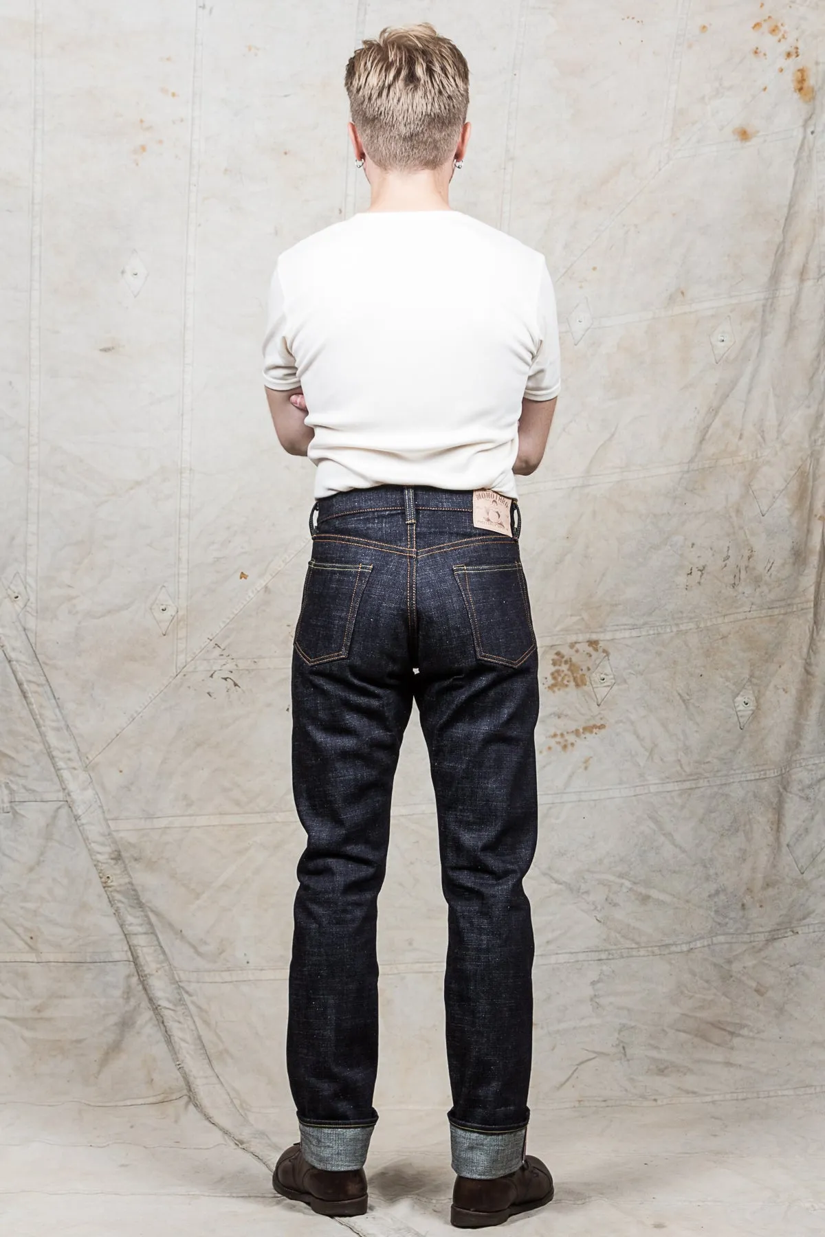 Momotaro Jeans Lot 0605-82 Natural Tapered 16oz Texture Denim