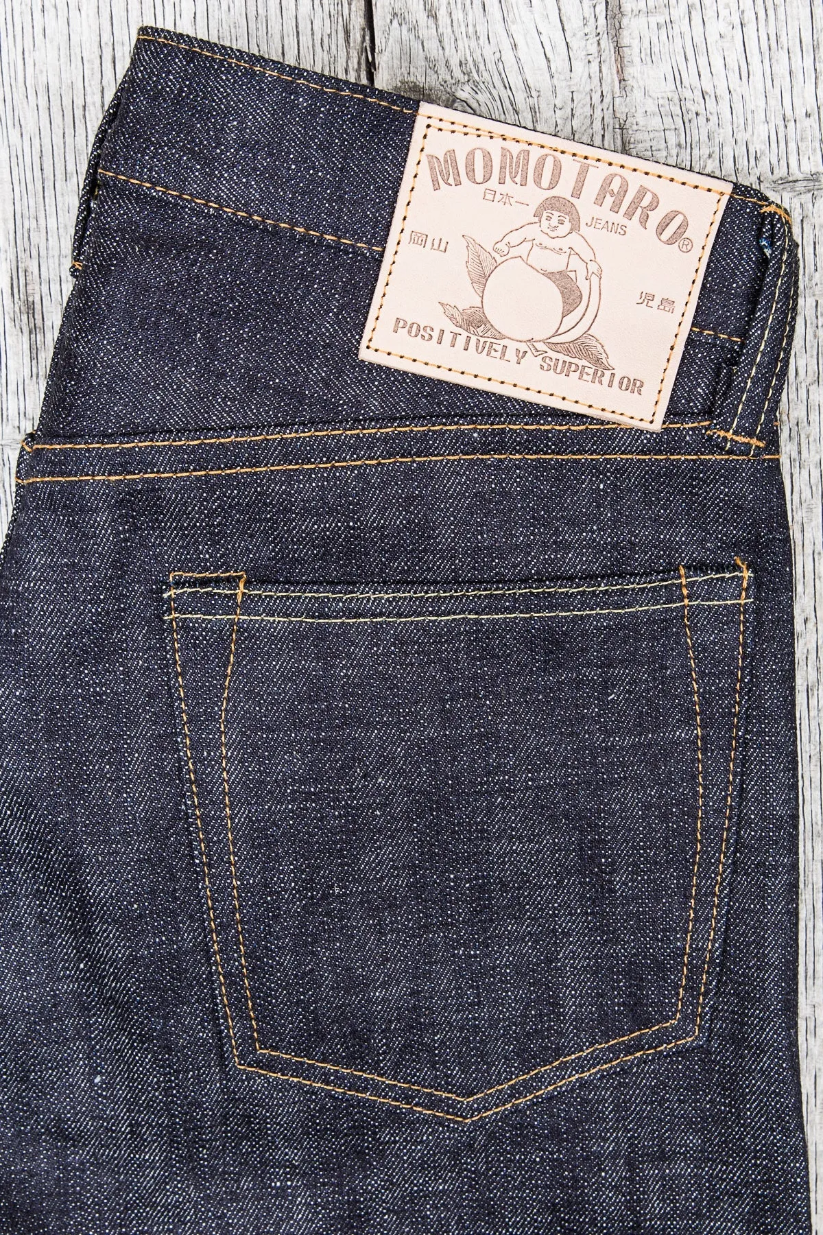 Momotaro Jeans Lot 0605-82 Natural Tapered 16oz Texture Denim