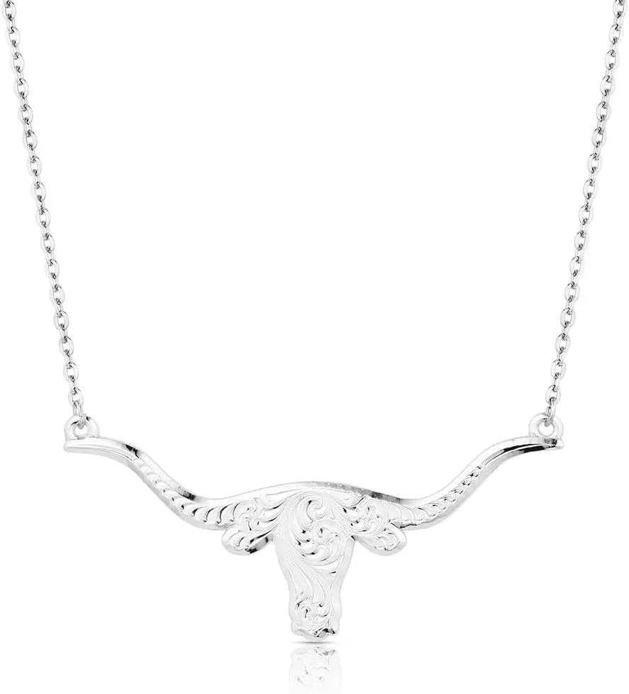 Montana Silversmiths Out West Longhorn Necklace