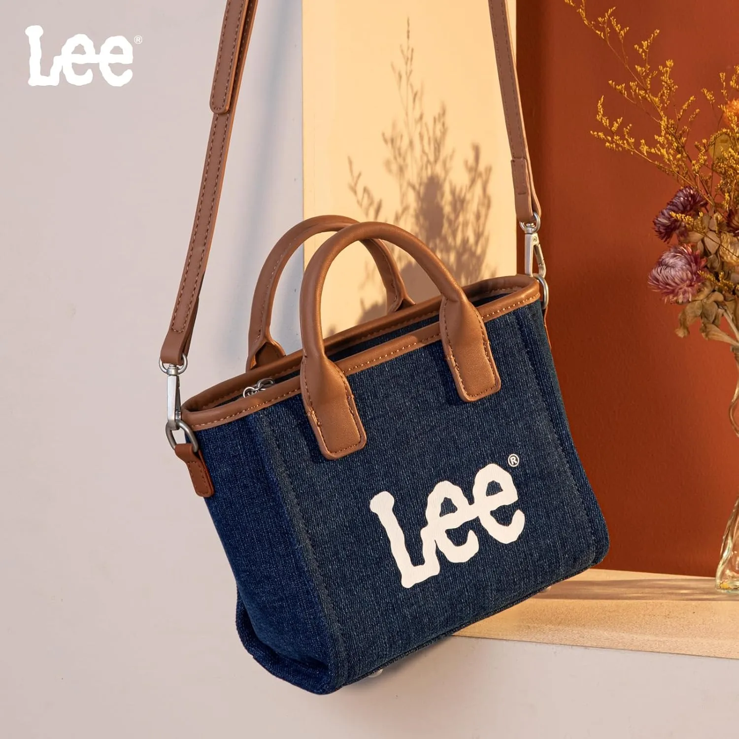 Montana West x Lee Tote Bag for Woman Denim Handbag Crossbody Shoulder Bag with Strap