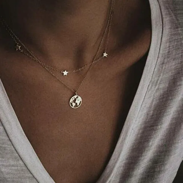 Multilayer Chain Clavicle Streamlined Mary Virgin Pendant Hot offer