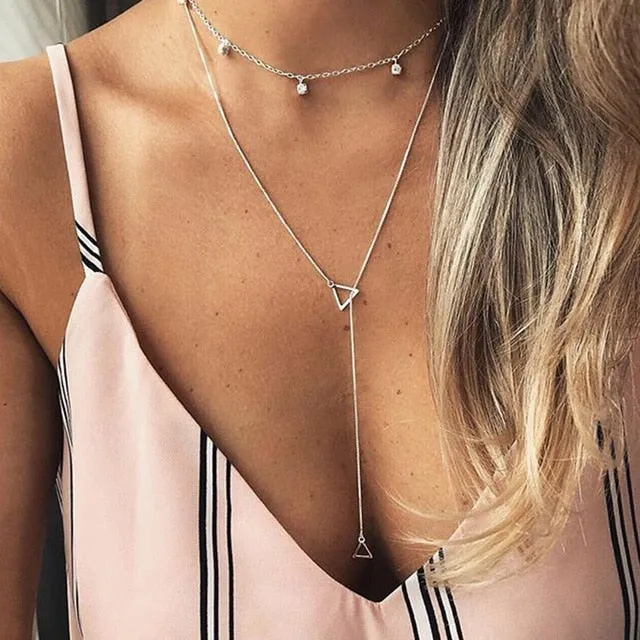 Multilayer Chain Clavicle Streamlined Mary Virgin Pendant Hot offer