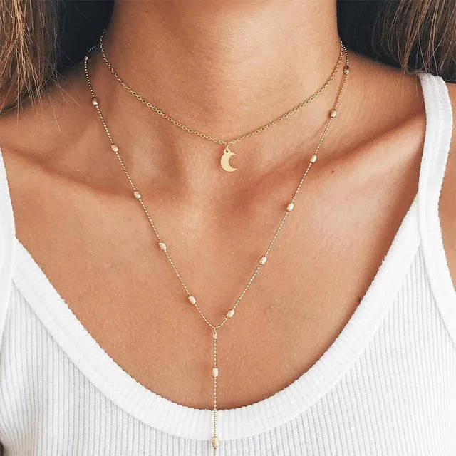Multilayer Chain Clavicle Streamlined Mary Virgin Pendant Hot offer