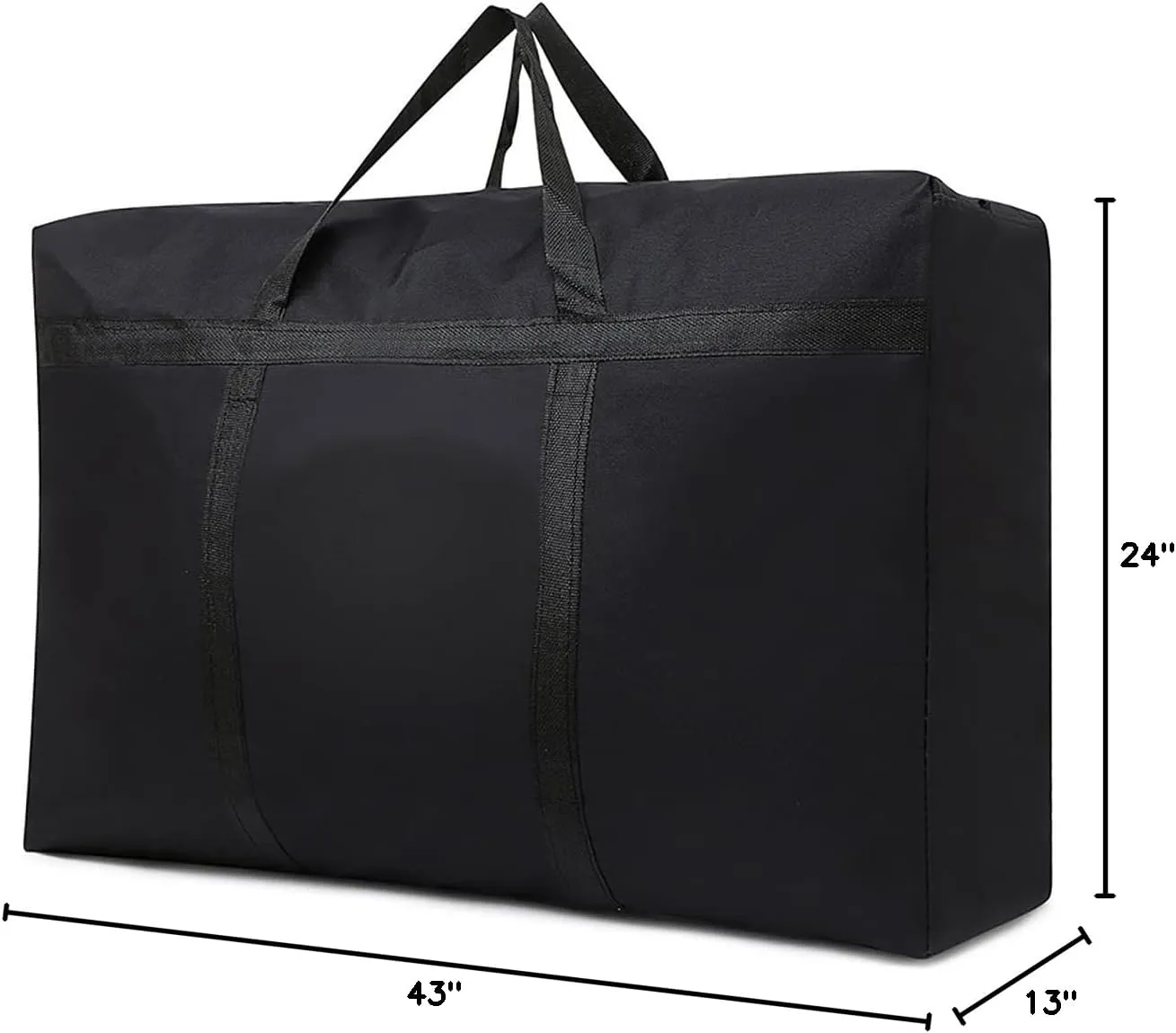 Multipurpose Extra Large Heavy Duty Storage Bags Duffle Bags for Space Saving Moving Storage (230L, Black)