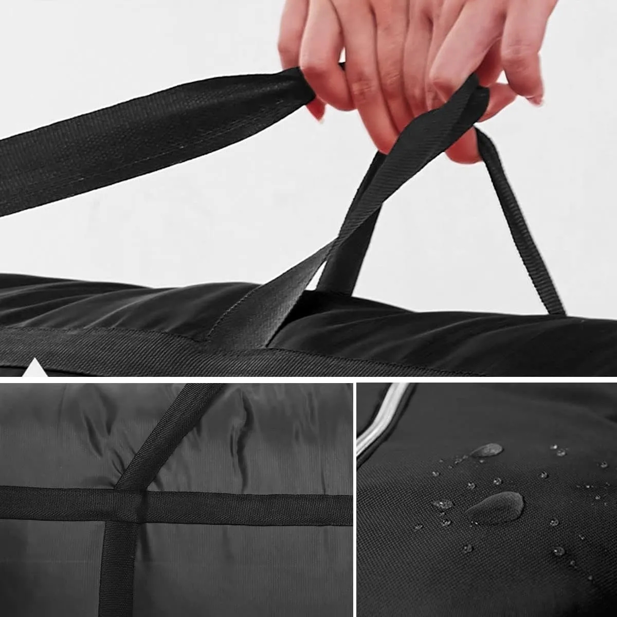 Multipurpose Extra Large Heavy Duty Storage Bags Duffle Bags for Space Saving Moving Storage (230L, Black)