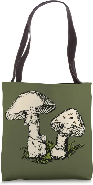 Mushroom Goblincore Toadstool Mycologist Forager Gift Tote Bag