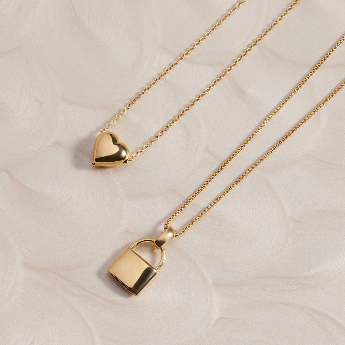 NAJO Amore Yellow Gold Charm Necklace (45cm)