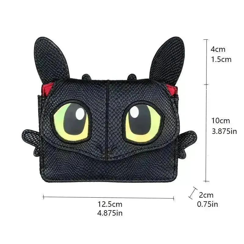 Night Fury Dragon 3D Animal Shaped Wallet