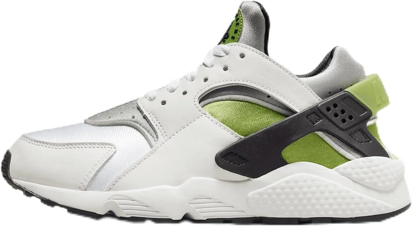 Nike Air Huarache Women's Shoes (DH4439-114, White/Wolf Grey/Chlorophyll/Black) Size 6