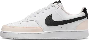 NIKE Womens Court Vision LO Casual Shoes Adult FD0285-100 (White/Black-Light Soft P), Size 9