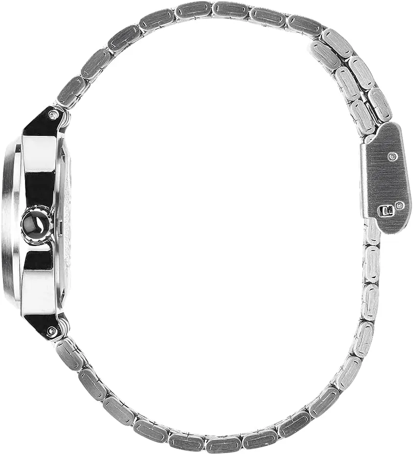 NIXON Small Time Teller A399 - 100m Water Resistant Analog Classic Watch (26mm Watch Face, 12mm-14mm Custom 5 Link Stainless Steel Band)