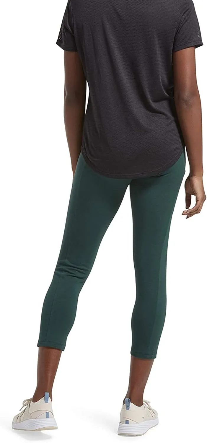 No Nonsense Women's Classic Denim Capri Leggings with Pockets, Comfortable Stretch Pull on Pants